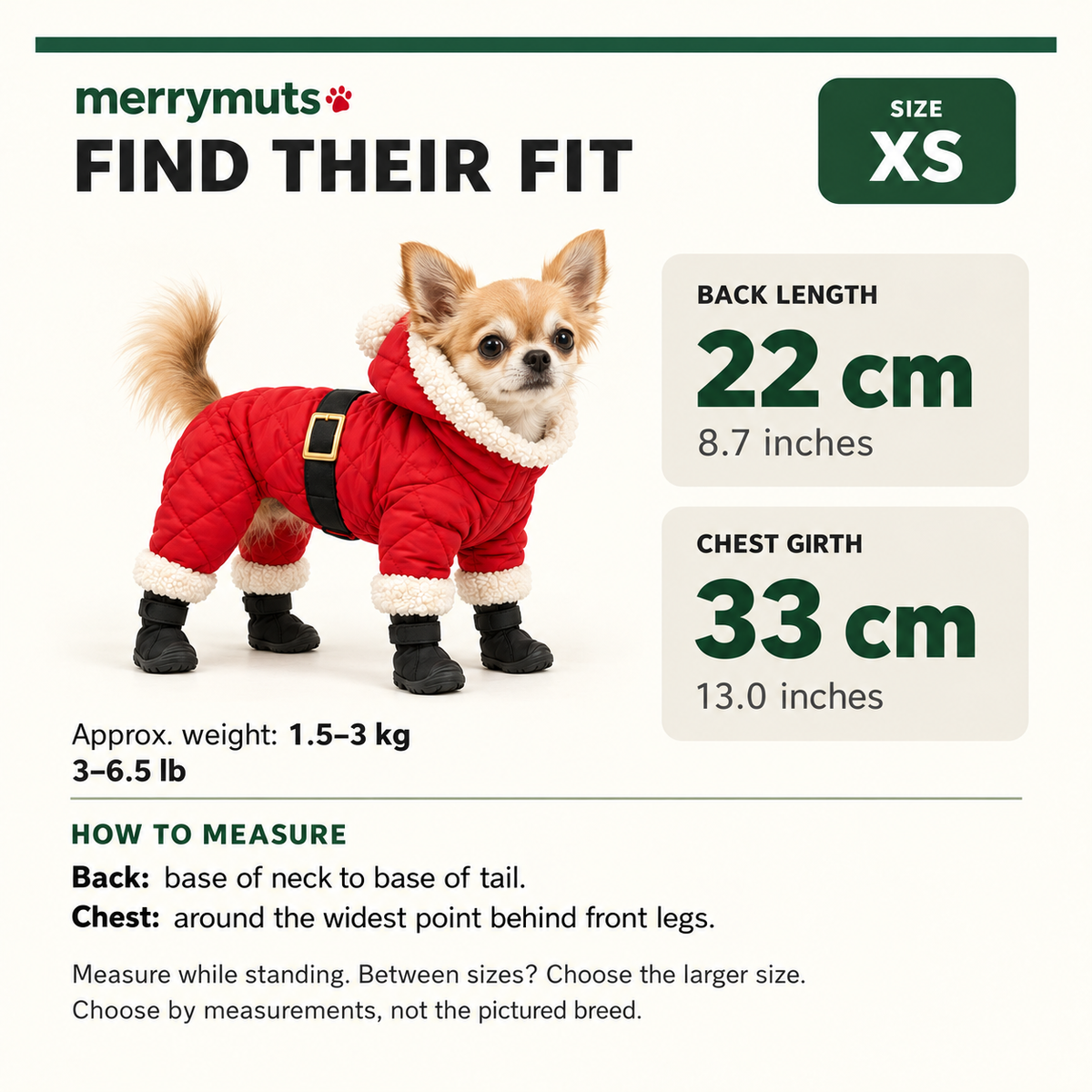 Merry Muts Dog Snowsuit