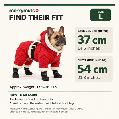 Merry Muts Dog Snowsuit