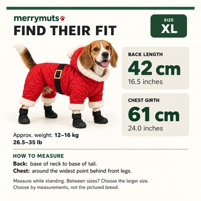 Merry Muts Dog Snowsuit