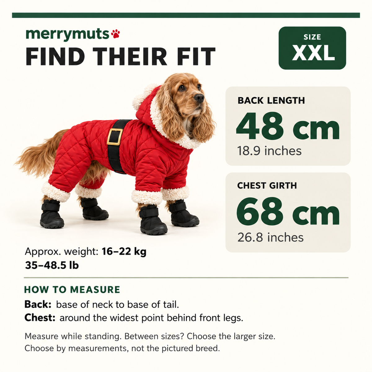 Merry Muts Dog Snowsuit