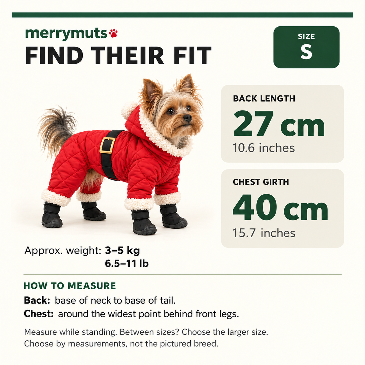 Merry Muts Dog Snowsuit