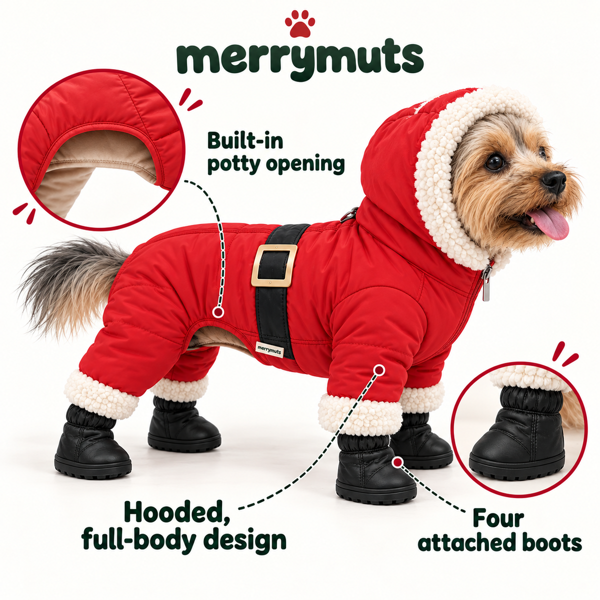 Merry Muts Dog Snowsuit